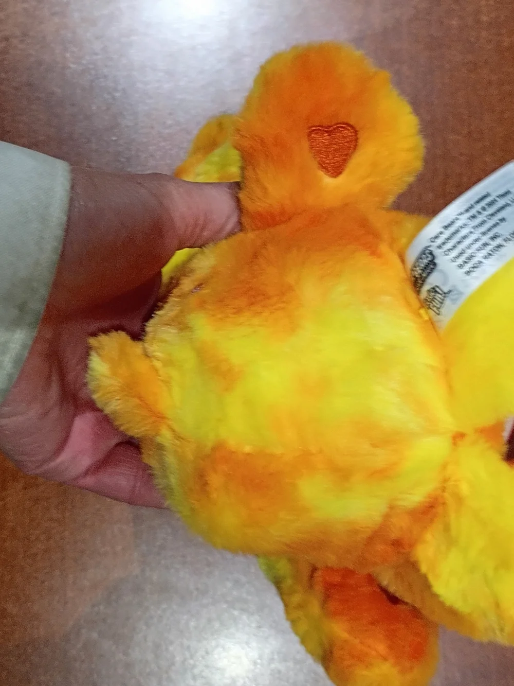 CareBears Sunshine Bear Plush - Bright Yellow & Orange Sunny Teddy